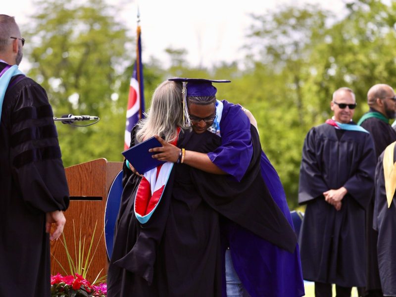 One of the more than 400 Springfield High School graduates who received their diploma this year.