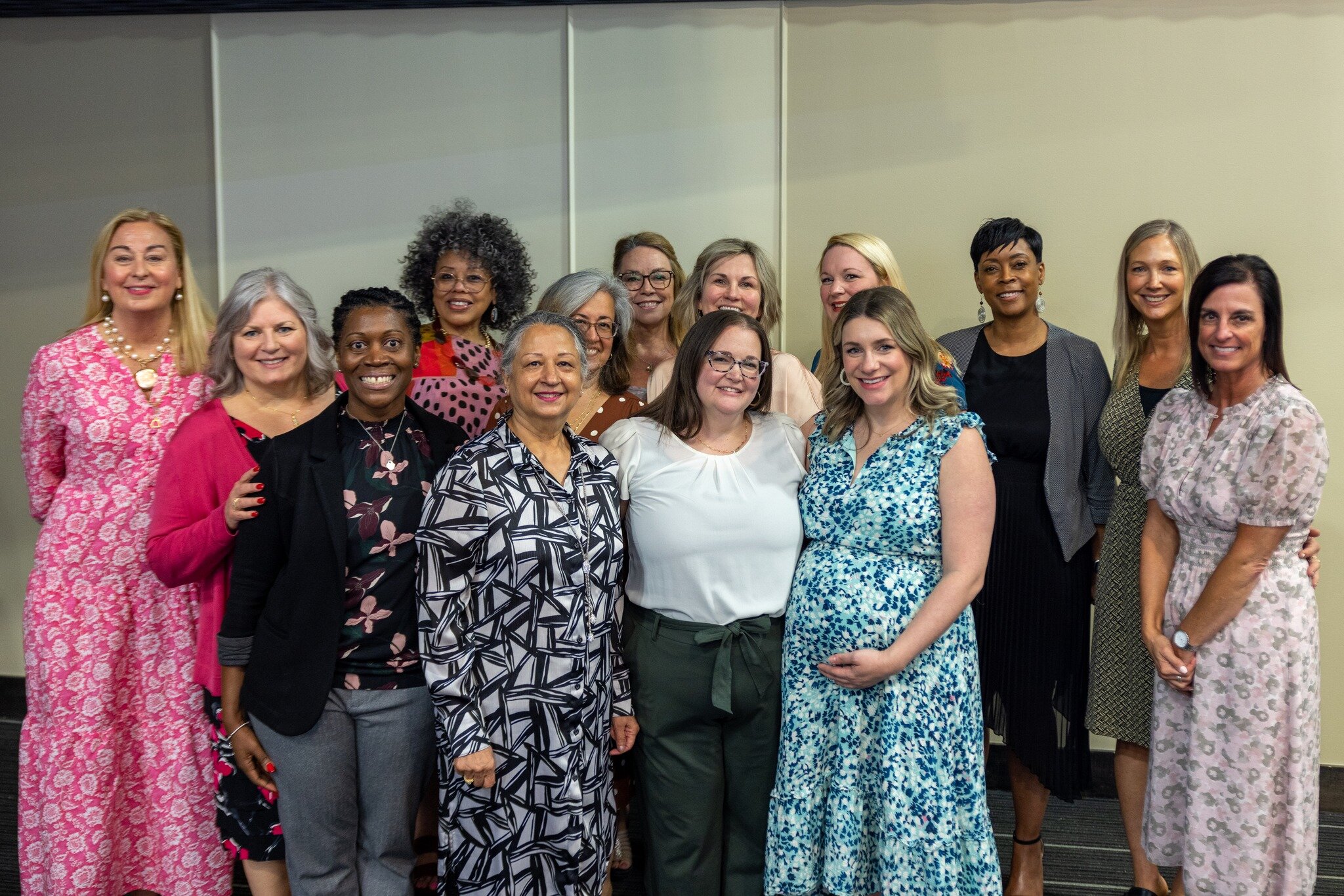 The 2023 Women's Partnership Board — Back row: Tess Spencer, Suzie Carey, Cheryl Ayers, Dulce Hurst, Daragh Porter Wobbe, Amy Sues, Krissy Brown, Crystal Jones, Kristin Davis, Leslie Crew Front Row: Lashonda Miller, Jagdish Singh, Sarah McPherson, Andrea O’Connor