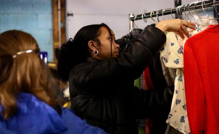 The Springfield High School National Honor Society volunteered their time recently at St. Vincent de Paul in Springfield.