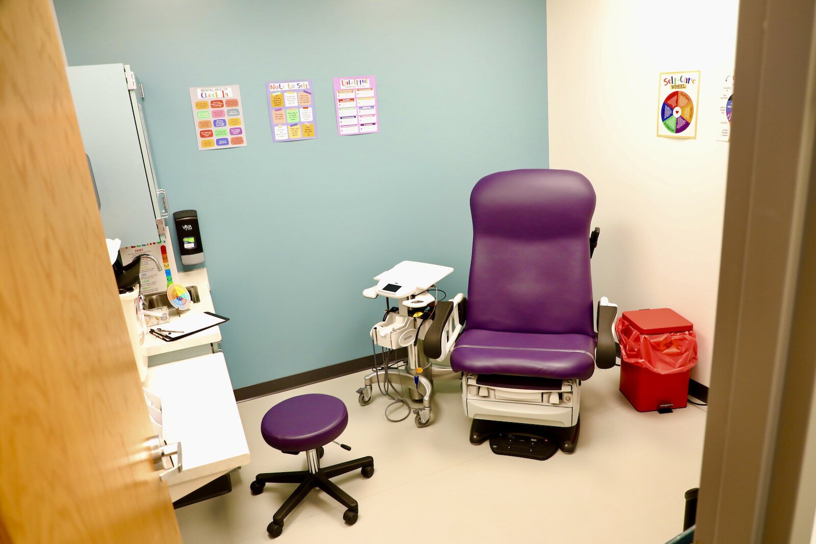 An exam room at Springfield City School District’s School Based Health Center