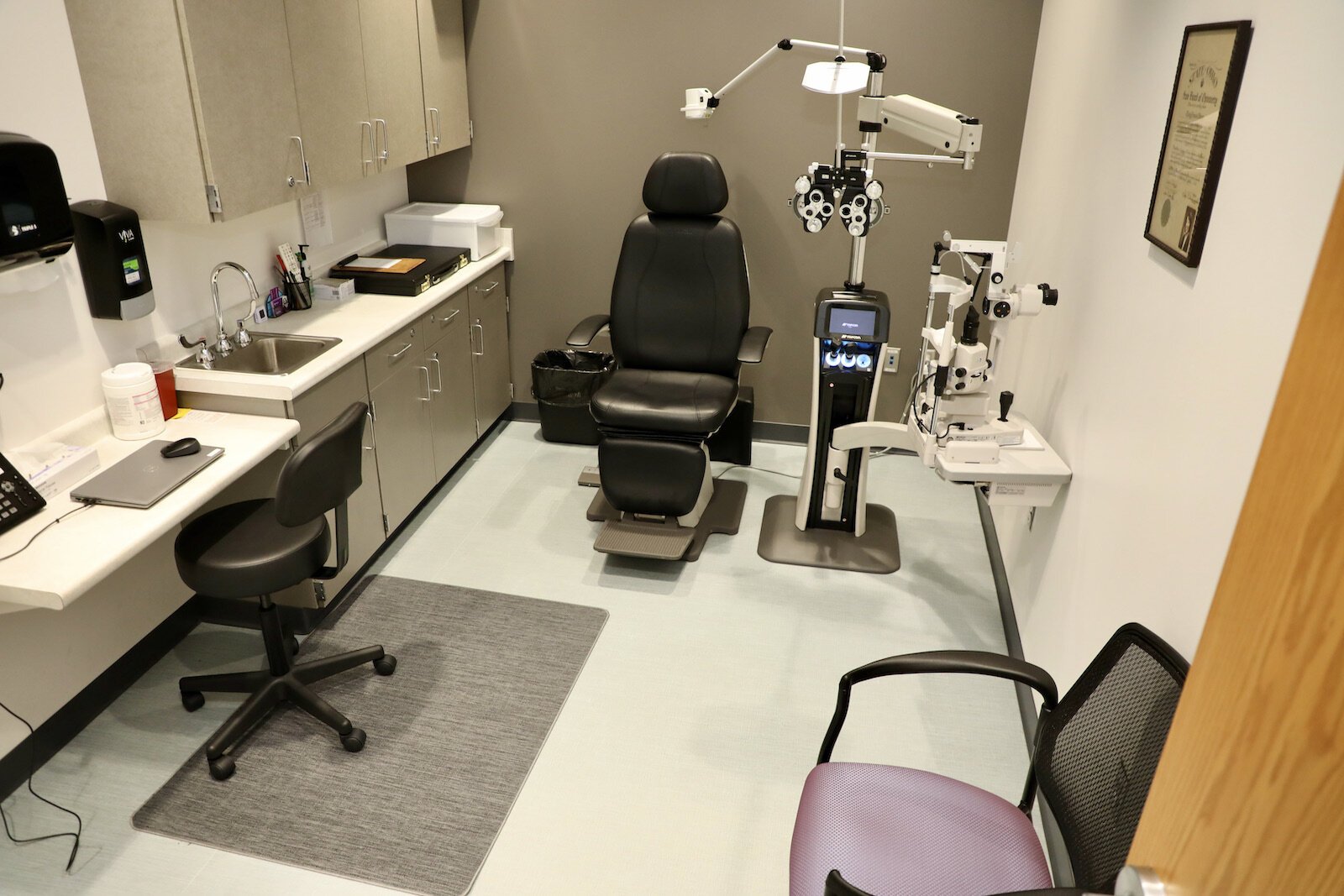 An exam room at Springfield City School District’s School Based Health Center